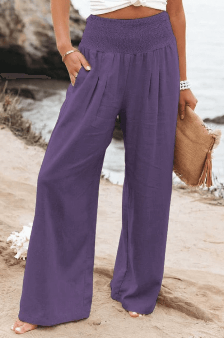 Elegant Palazzo Pants with Boho Flair – Yasmin