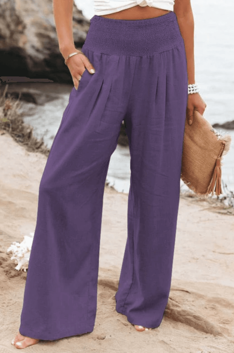 Elegant Palazzo Pants with Boho Flair – Yasmin