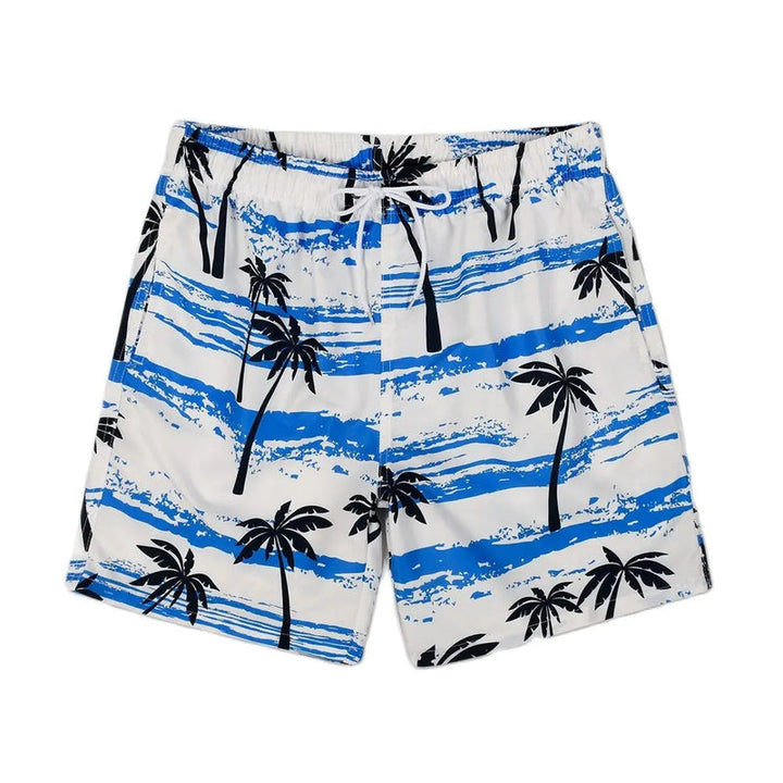 Shorts de verano aireados con estampado de palmeras para hombre – Nico