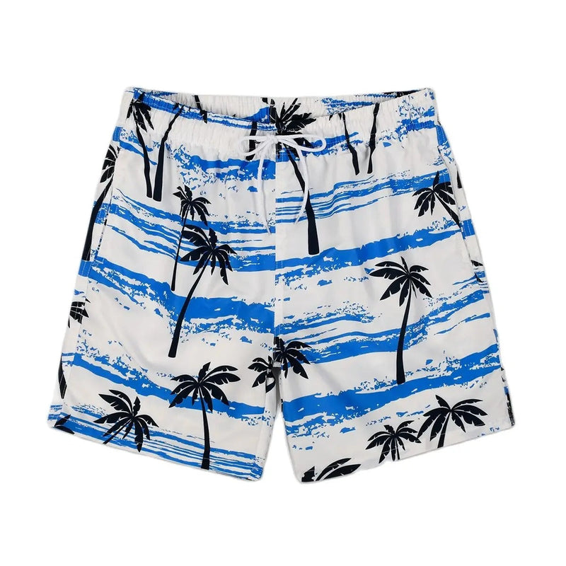 Shorts de verano aireados con estampado de palmeras para hombre – Nico