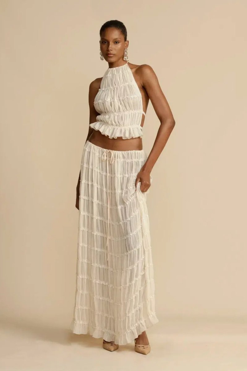 Rugløst chiffon-sæt – Calysta