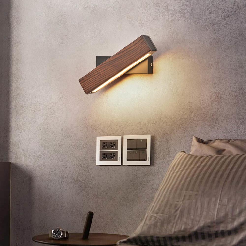Rotatable Wooden LED Wall Lamp - Jasper