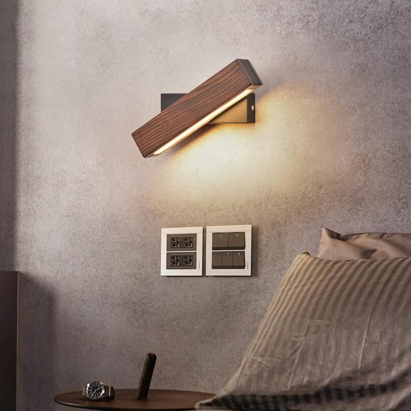 Rotatable Wooden LED Wall Lamp - Jasper