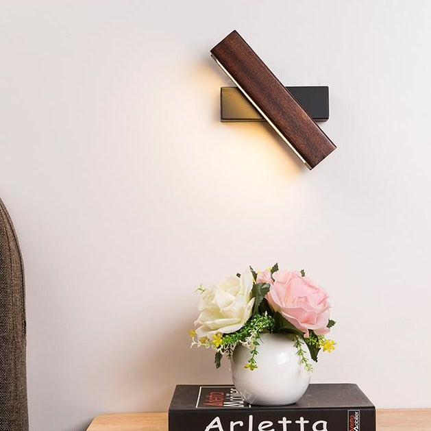 Rotatable Wooden LED Wall Lamp - Jasper