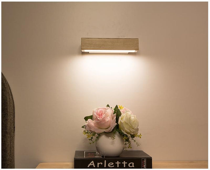 Rotatable Wooden LED Wall Lamp - Jasper