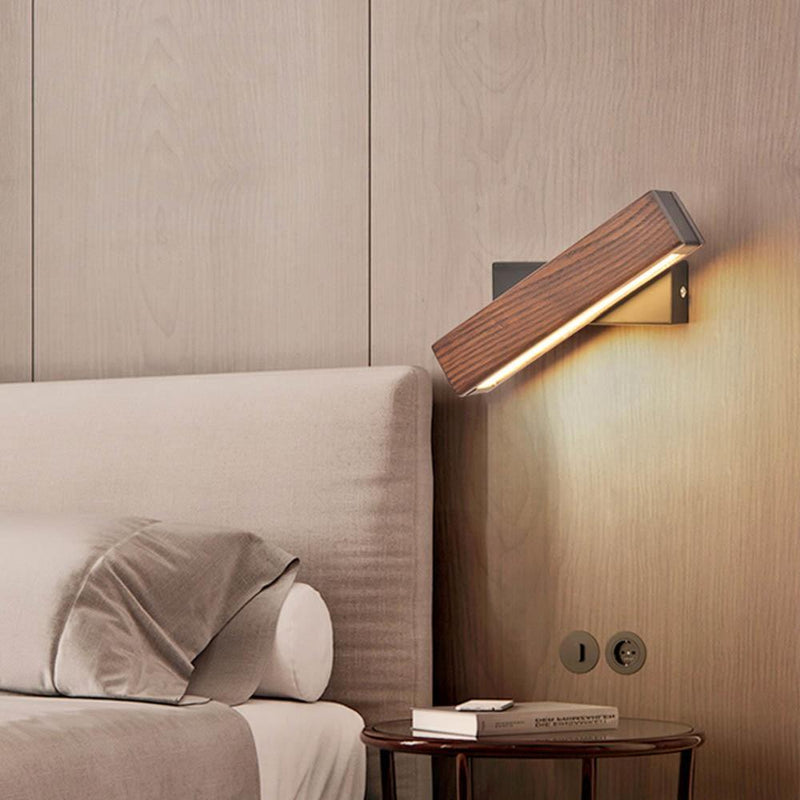 Rotatable Wooden LED Wall Lamp - Jasper