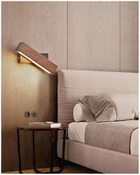 Rotatable Wooden LED Wall Lamp - Jasper