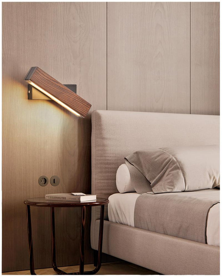 Rotatable Wooden LED Wall Lamp - Jasper