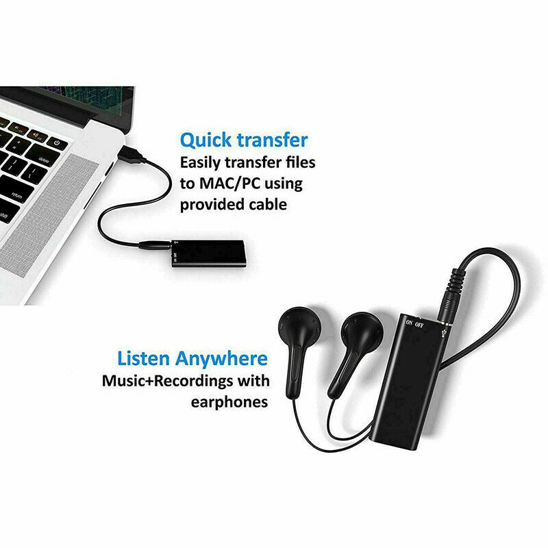 Mini voice recorder with 8GB memory & U-disk function – Vokaro