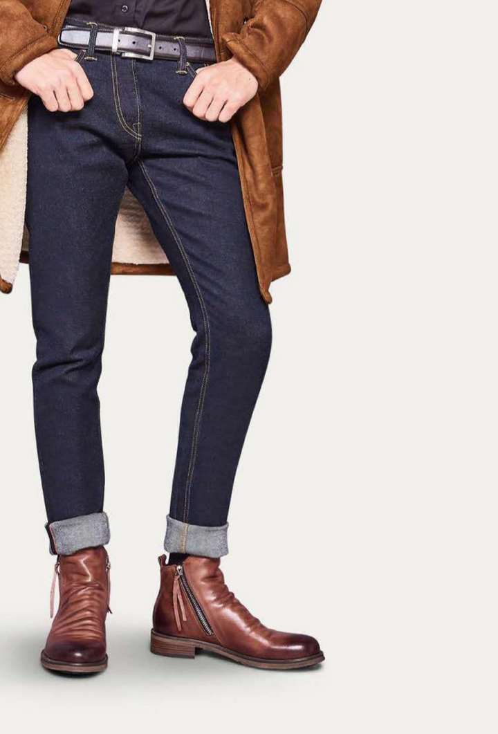 Stylish Men's Leather Boots – Milan