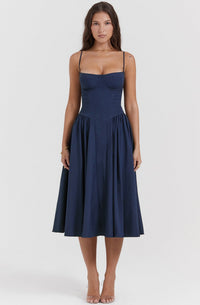 Summer dress with sweetheart neckline – Elvira