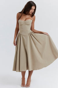 Summer dress with sweetheart neckline – Elvira
