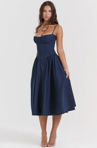 Summer dress with sweetheart neckline – Elvira