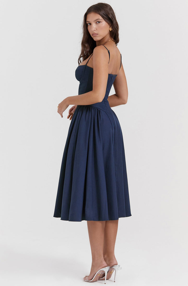 Summer dress with sweetheart neckline – Elvira