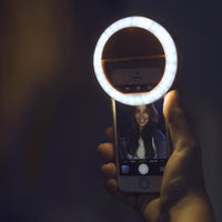 Bærbart Selfie-Ringlys - GlowSnap