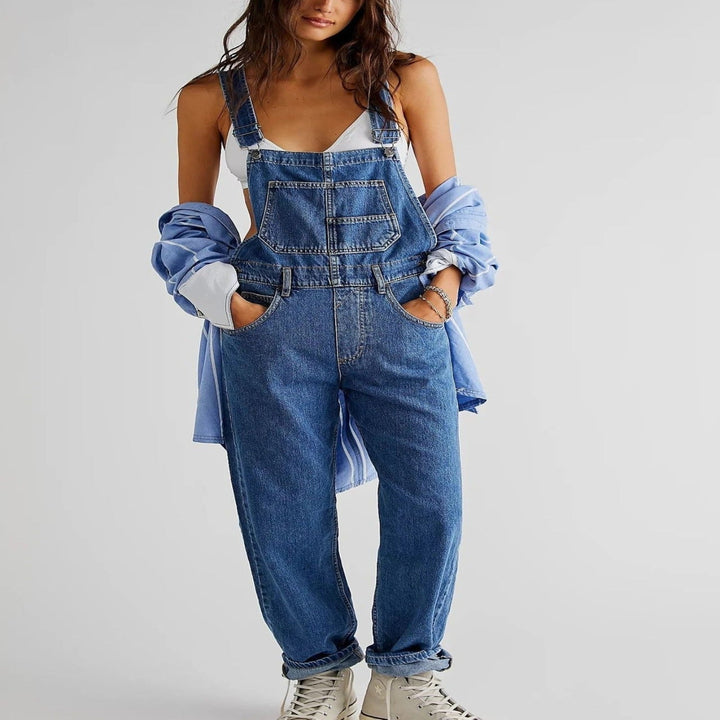 Denim Women's Overalls with Relaxed Fit – Serena