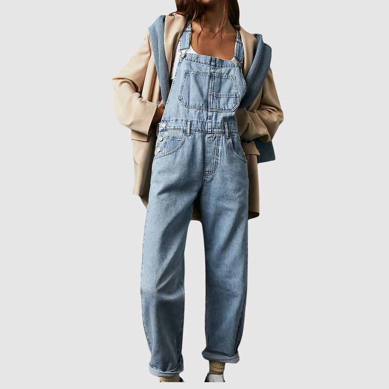 Denim Women's Overalls with Relaxed Fit – Serena