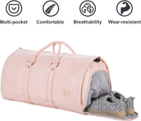 Konvertibel PU-lær klær duffel – håndbagasje weekender reiseveske