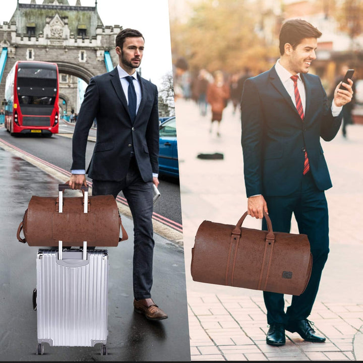 Konvertibel PU-lær klær duffel – håndbagasje weekender reiseveske