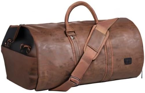 Konvertibel PU-lær klær duffel – håndbagasje weekender reiseveske