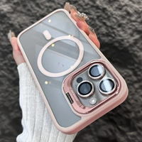 Funda magnética para móvil resistente a golpes con protector de cristal y soporte