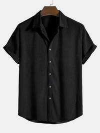 Stylish Men's Summer Set with Shirt and Corduroy Shorts - SommerKern