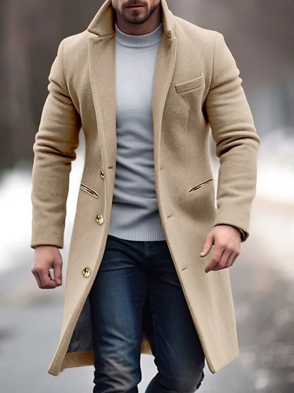 Men's Wool Blend Jacket for Autumn & Winter – Adrian