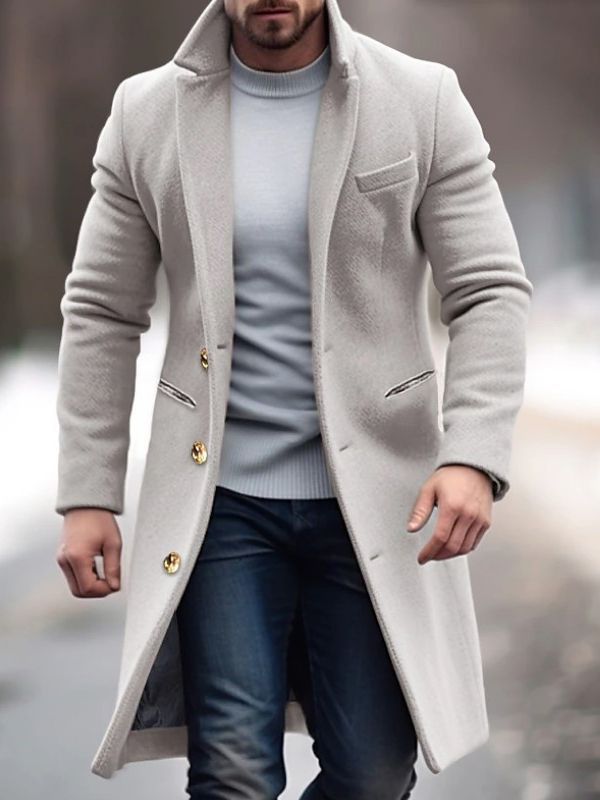 Men's Wool Blend Jacket for Autumn & Winter – Adrian