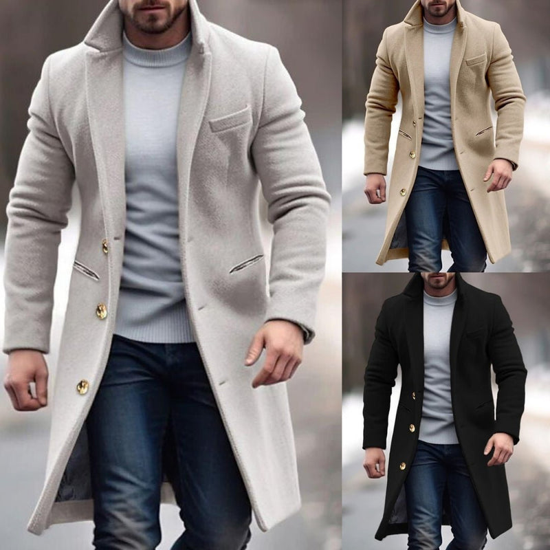 Men's Wool Blend Jacket for Autumn & Winter – Adrian