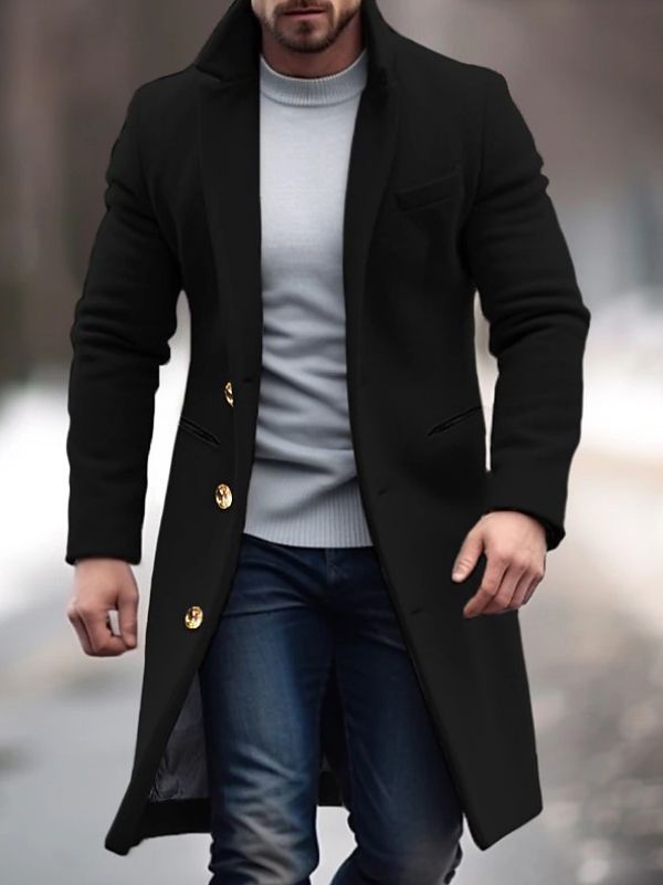 Men's Wool Blend Jacket for Autumn & Winter – Adrian