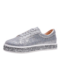 Stylish Platform Glitter Women's Sneakers - Sienna