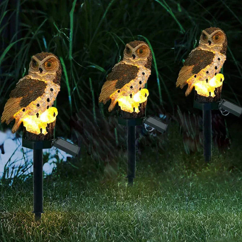 Lámpara de jardín con búho solar - OwlGlow