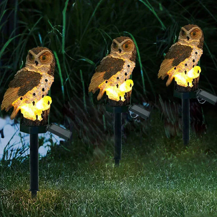 Lámpara de jardín con búho solar - OwlGlow