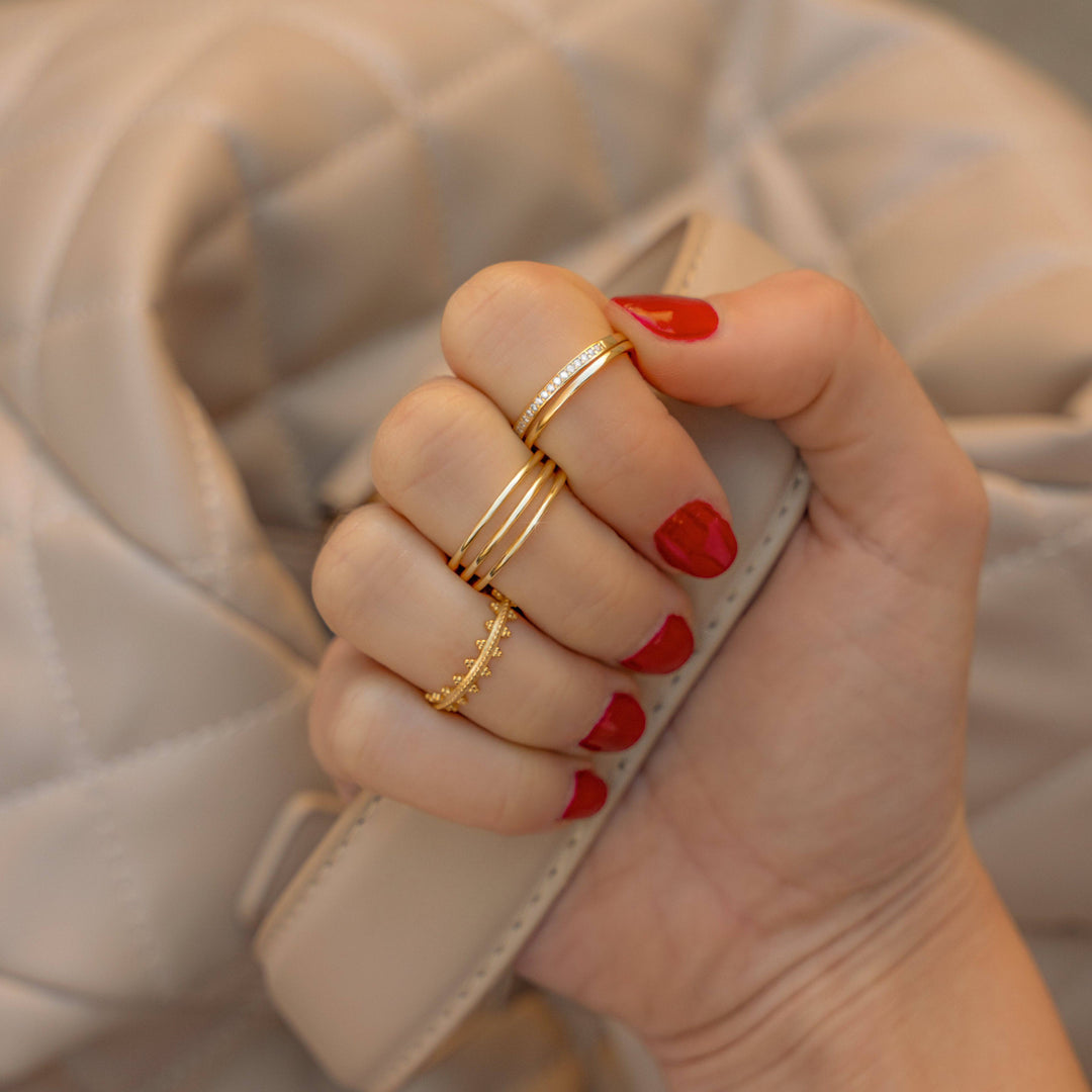 Double Zirconia Ring - Sienna