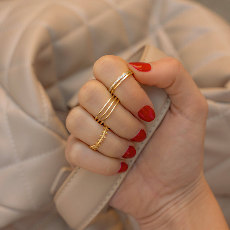 Double Zirconia Ring - Sienna