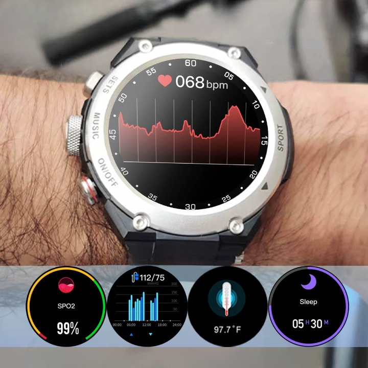 Reloj inteligente completo con auriculares inalámbricos integrados – AlphaX