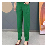Light summer pants made of cotton with stretch waistband – Linnea