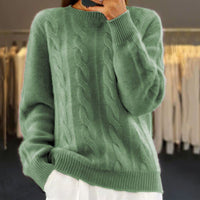Warm knitted sweater for women - Bella