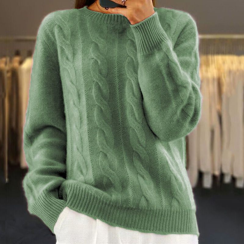 Warm knitted sweater for women - Bella