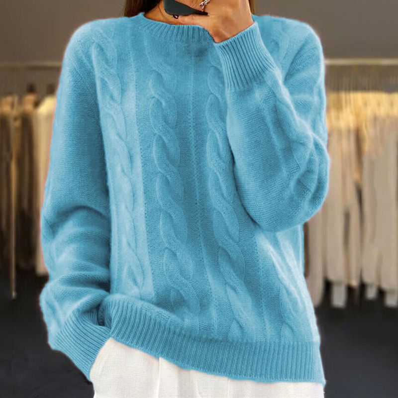 Warm knitted sweater for women - Bella