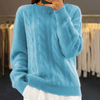 Warm knitted sweater for women - Bella