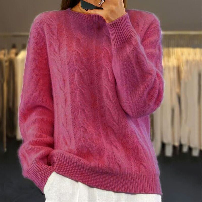 Warm knitted sweater for women - Bella
