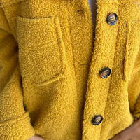 Chaqueta corta de peluche - Dion | Caliente con elegante cuello de solapa