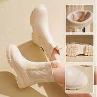 Women's waterproof rain boots with thick tread sole – Arvella