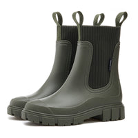 Women's waterproof rain boots with thick tread sole – Arvella