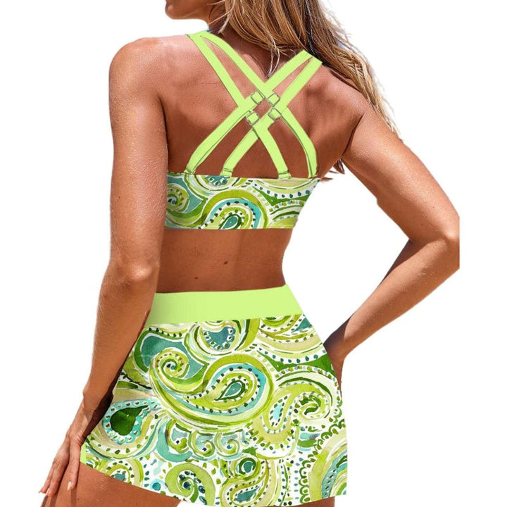 Stylish Bikini Set with Skirt – Elena