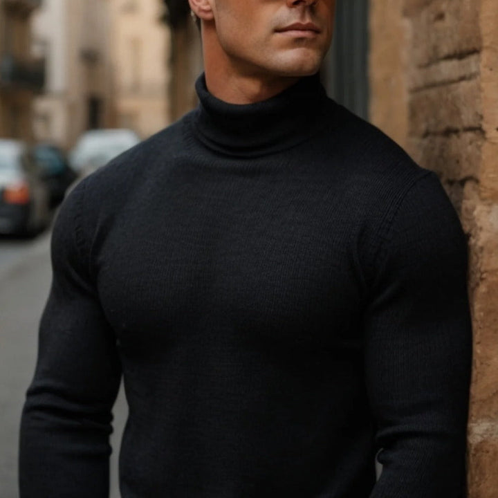 Soft & Comfortable Men's Cotton Turtleneck Sweater – Jonas