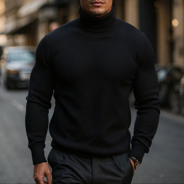 Soft & Comfortable Men's Cotton Turtleneck Sweater – Jonas