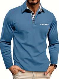 Men's long-sleeve polo – Victor