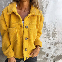 Damejakke i mykt teddy-materiale – Marisol